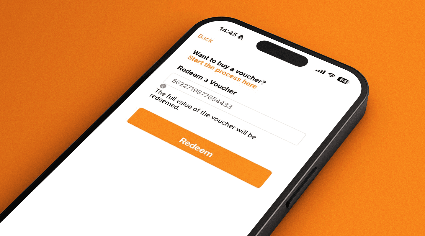 2. Load your voucher