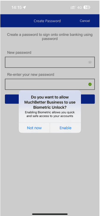 Activate Biometric Verification